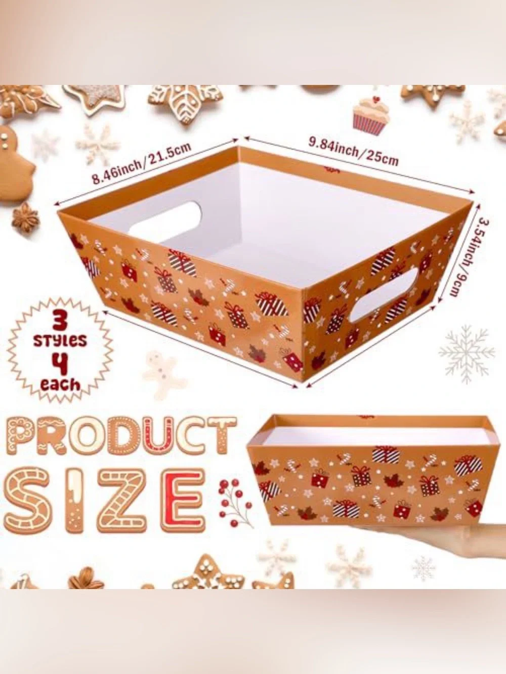 Christmas Baskets for Gifts Empty Diy Bulk